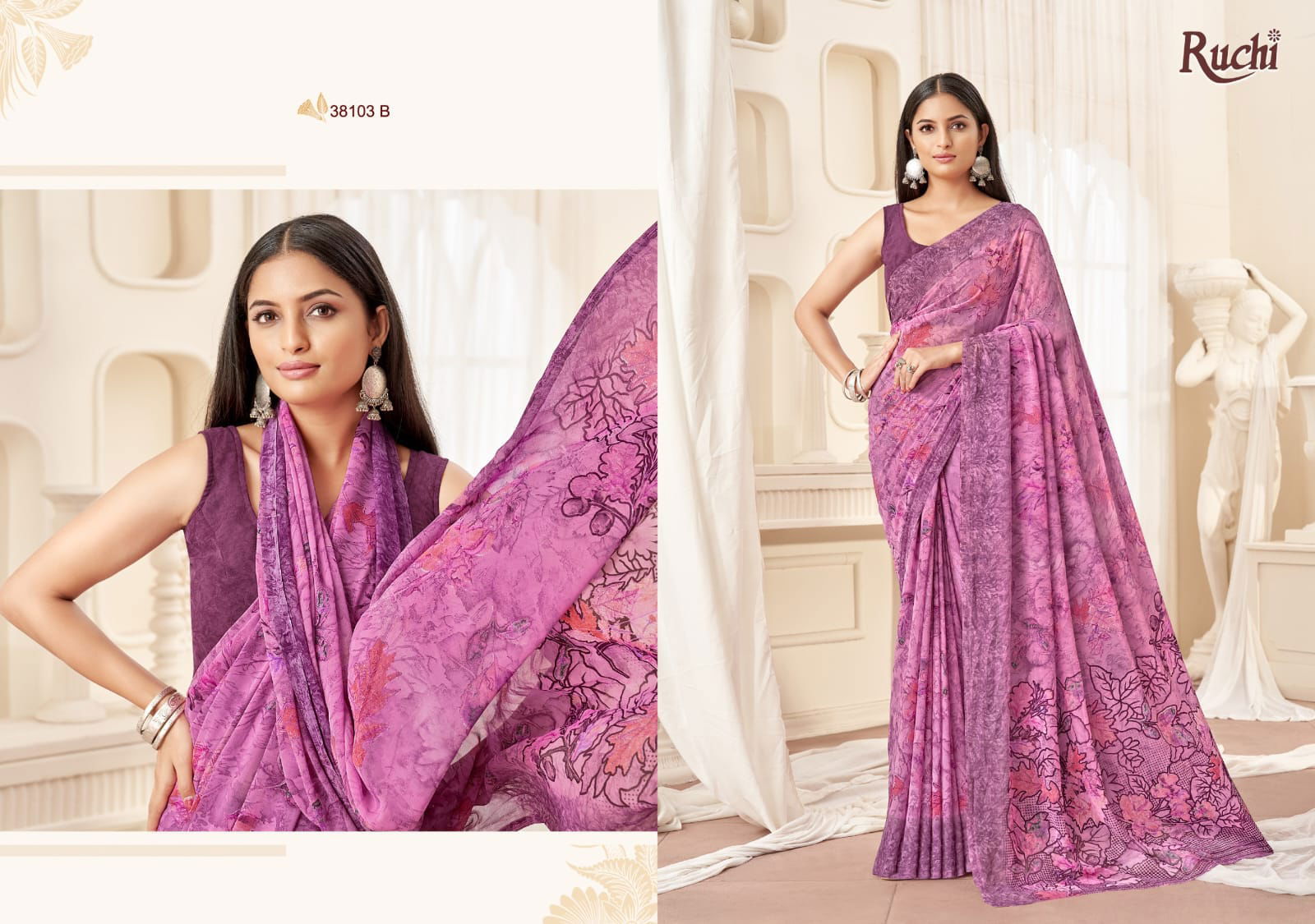 Ragaa Georgette Vol 16 By Ruchi Daily Wear Sarees Exporters In India